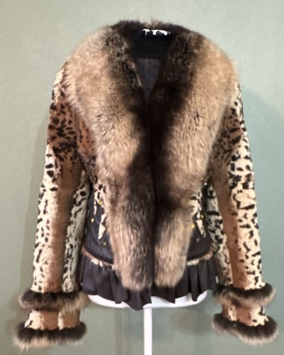 Leather leopard print - leather, &